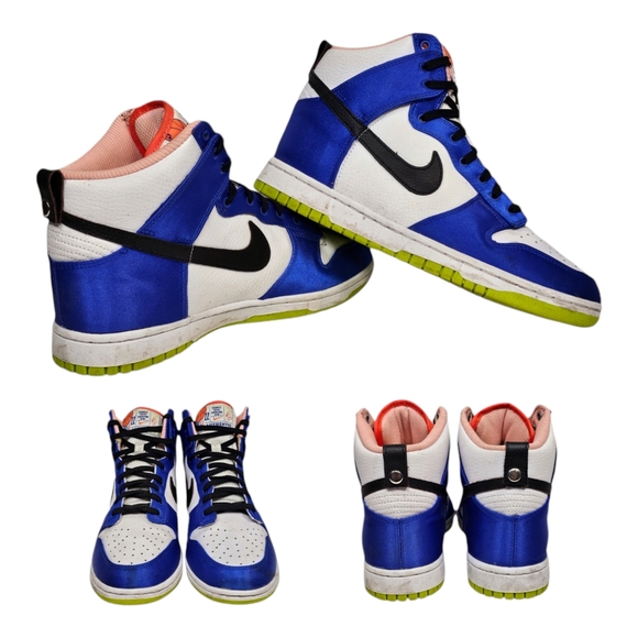 Nike Dunk Blue Satin Atom Green (DV2185-100) Womens Size‎ 9 - Picture 1 of 13